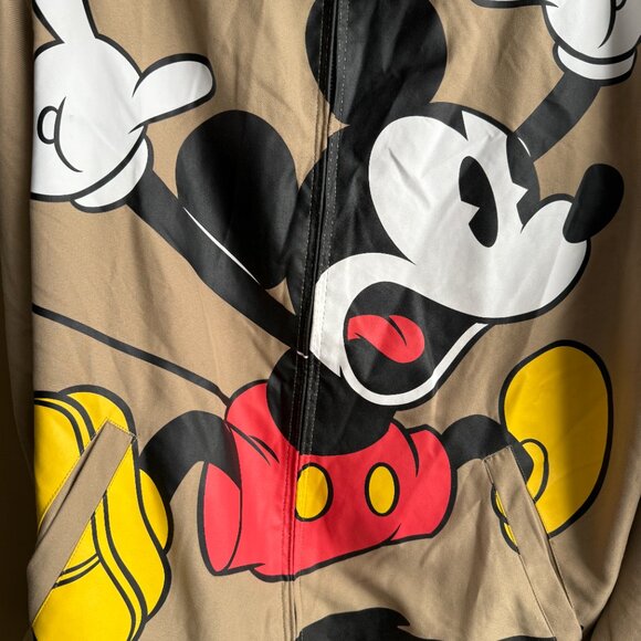Disney Mickey & Co Collection - Mickey Mouse Tan Zip Up Jacket Unisex Medium - Picture 2 of 8